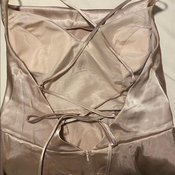 CHAMPAGNE BRIDEMAID DRESS - Picture 5 of 7